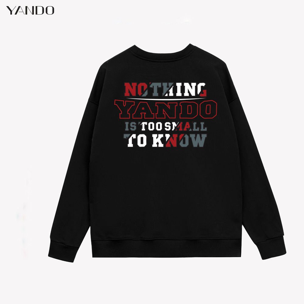 Áo Sweater Form Rộng YANDO OUTFITS Loop A206 In Hình Thun Cotton French Terry 350GSM Local Brand