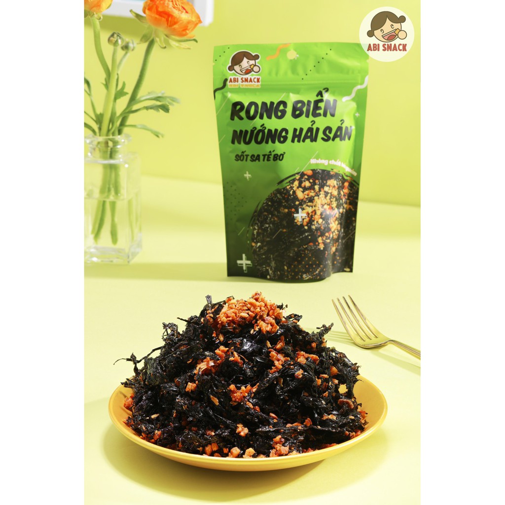 Rong biển cháy tỏi Abi nướng hải sản