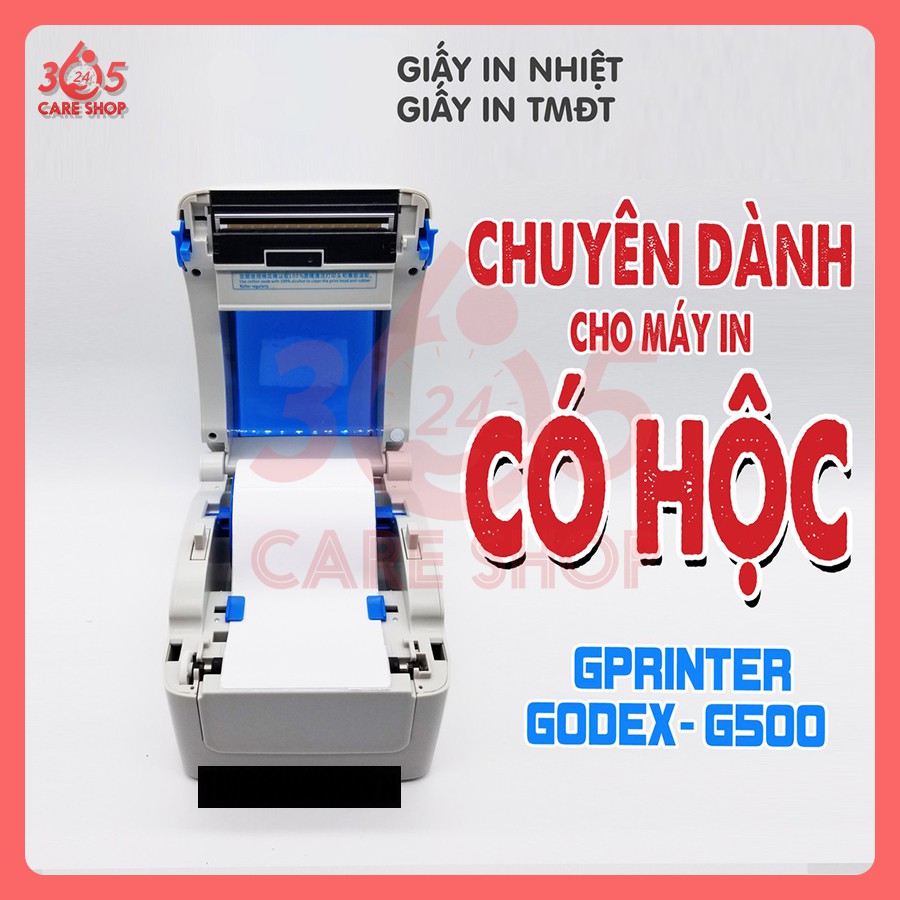 Giấy In Nhiệt Tự Dính CARESHOP365 3 Lớp Khổ 100x150mm (A6) Cuộn 350 Tem CÓ SẴN LỚP DÁN - CT11