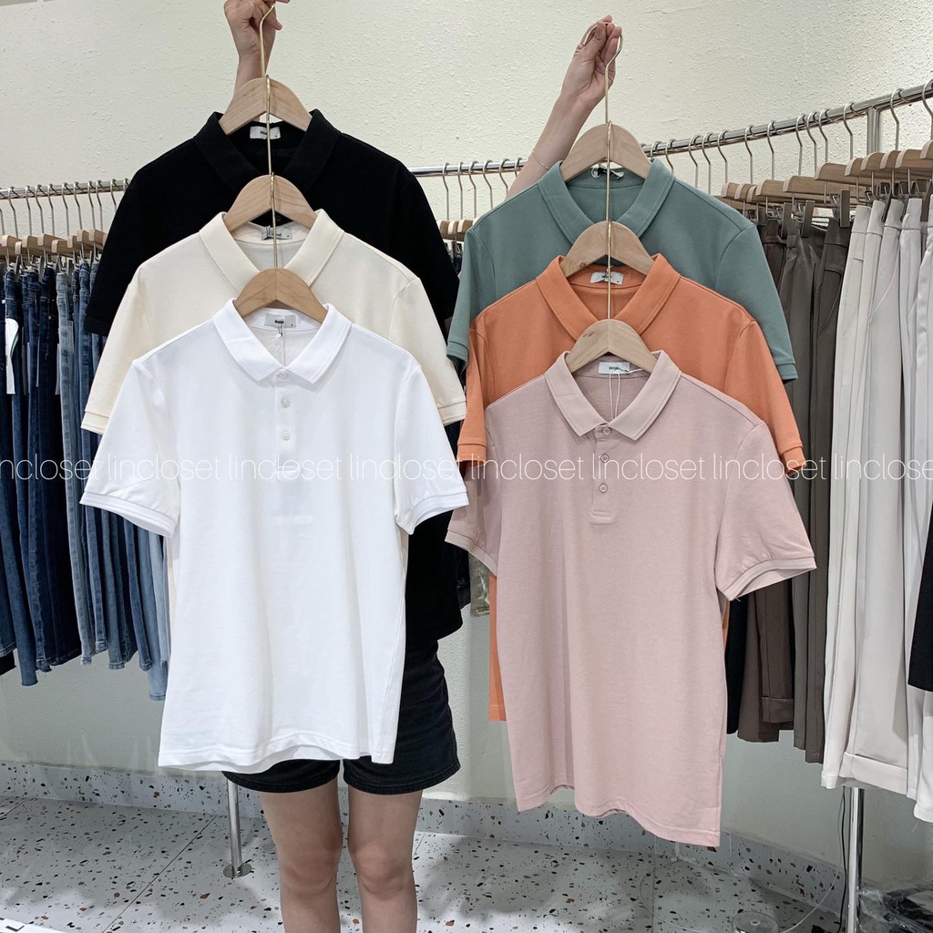 Áo polo công sở trơn - LINCLOSET Hàng mới