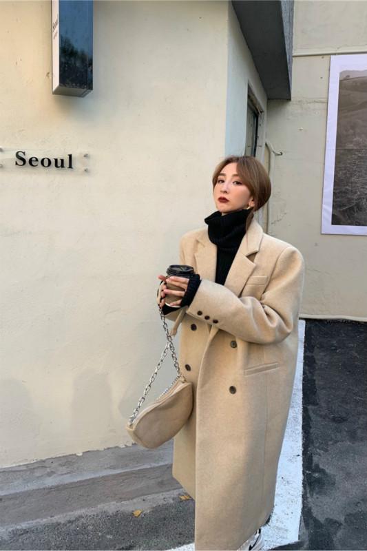 Áo khoác da dáng dài thời trang cá tính cho nữ