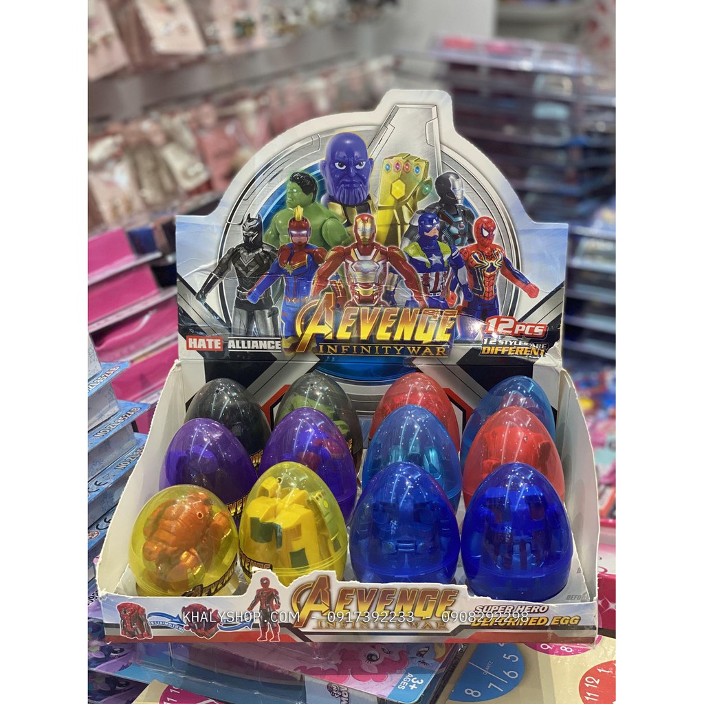 Giao ngẫu nhiên 1 trứng lego láp ráp hình Avengers siêu hot cho trẻ em, các bé - 10P5NEGGAVG
