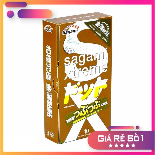 Hộp 10c bao cao su Gai Sần Nổi Hộp Sagami xtreme Feel Up BCSSN001