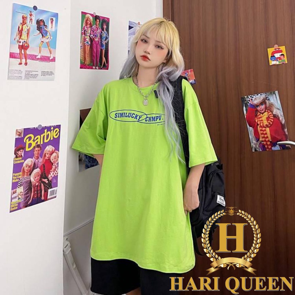 Áo phông xanh Smilucky HARIQUEEN