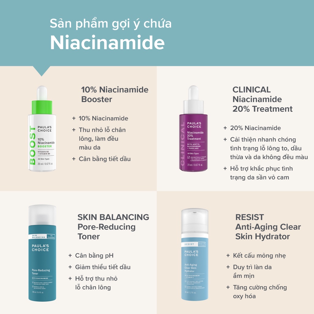 [PAULA'S CHOICE] Tinh Chất Làm Sáng Da,Thu Nhỏ Lỗ Chân Lông Và Ngăn Ngừa Mụn Clinical Niacinamide 20%  20ml (Mã 8030)