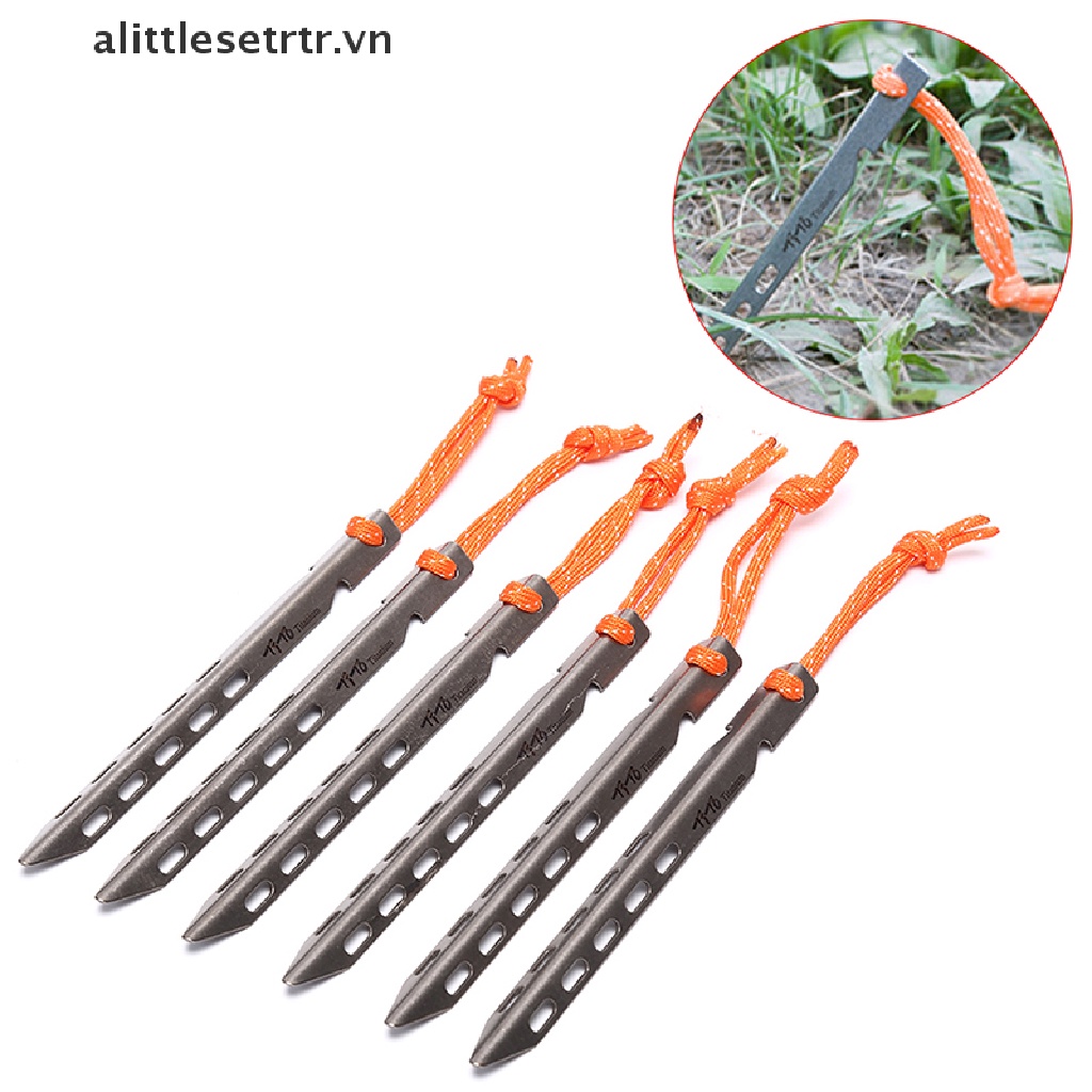 Cọc Cắm Lều Bằng Titan Hình Chữ V Chuyên Dùng Mang Đi Cắm Trại