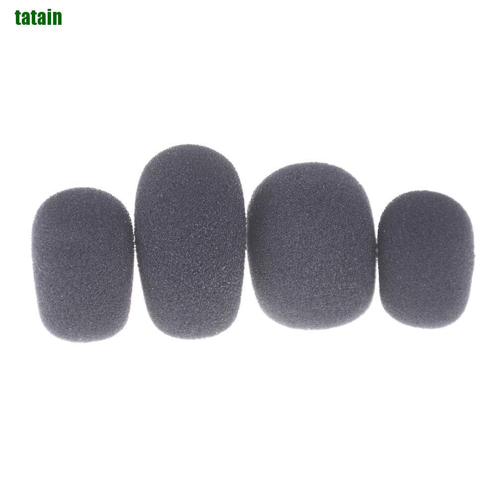 [Hàng mới về] 10 vỏ xốp màu đen bọc đầu micro chống gió
