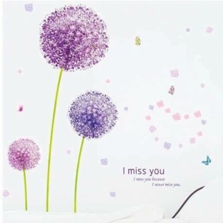 Decal tú cầu tím 