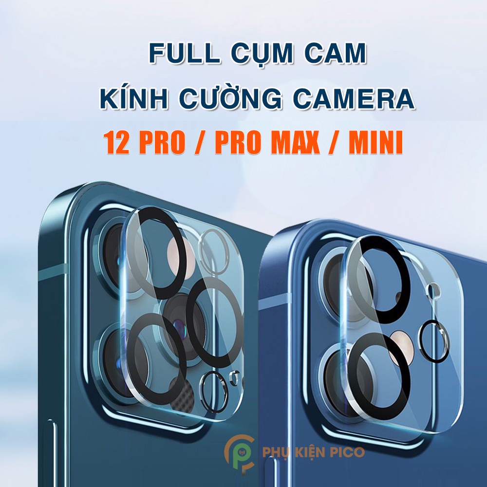 Cường lực camera Iphone 12 Pro Max độ cứng 9H chống trầy xước, va đập - Dán camera Iphone 12 Series / Iphone 11 Series