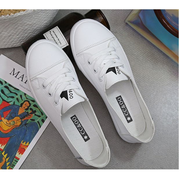 Bán Chạy Slip on| Giày lười buộc dây đế bệt kiểu dáng siêu xinh, Giày nữ 2020 👟