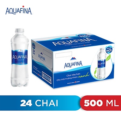 Thùng 24 chai nước tinh khiết Aquafina 500ml