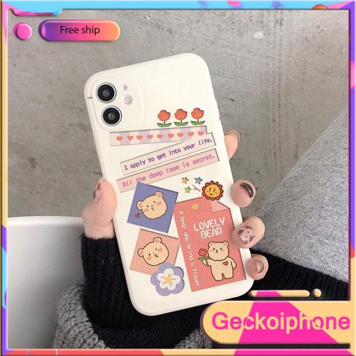 ốp lưng iphone Lovely Bear  Từ 6 đến 12 promax  geckoD104