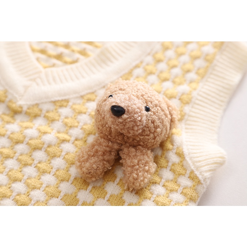 Set Áo Sơ Mi Tay Dài Kẻ Sọc Dọc + Áo Khoác + Quần Denim Dễ Thương Phong Cách Hàn Quốc Cho Bé Trai / Gái 80-120cm