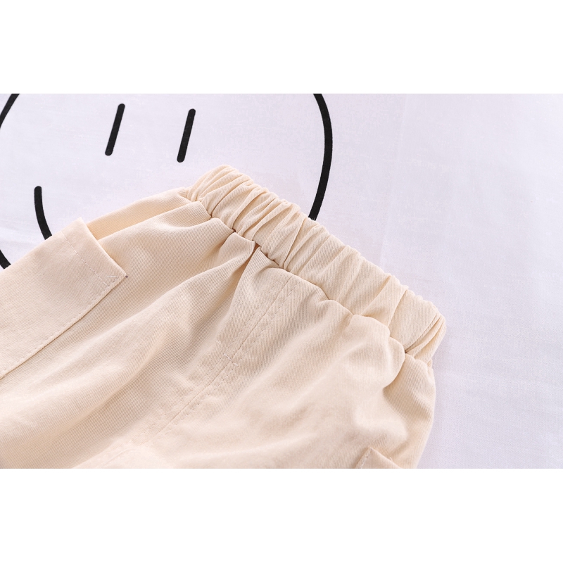 Set áo sơ mi ngắn tay kèm quần cotton thời trang mùa hè cho bé từ 0-5 tuổi