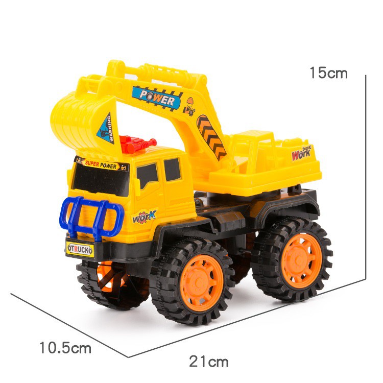 Đồ chơi xe múc xe công trường, cảnh sát, cứu hỏa cỡ đại