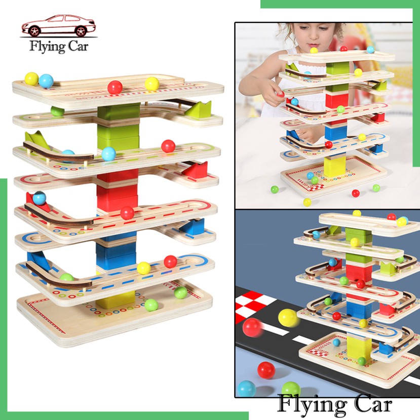 Đồ chơi Montessori đường đua bằng gỗ dành cho trẻ mới biết đi Món quà tuyệt vời