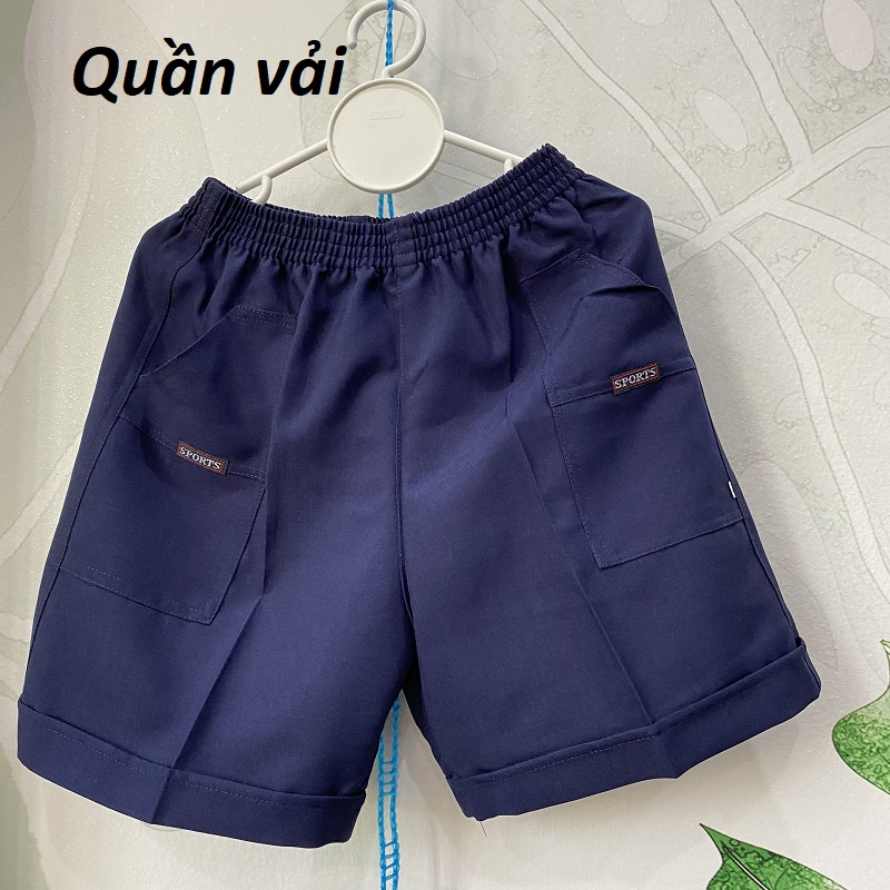 Quần đùi học sinh kaki dáng lửng và quần vải 20-35kg XHN1034