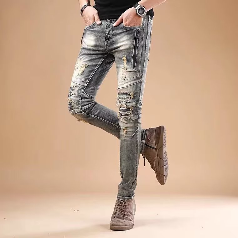 Quần Jean Dáng Ôm Phong Cách Hàn Quốc Cổ Điển Thời Trang Cho Nam 2022 Size 28-34