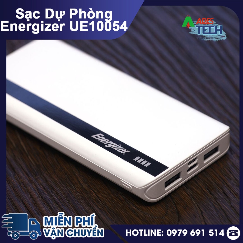 Sạc Dự Phòng Energizer UE10054 10,000mAh | Xạc Đa Thiết Bị | Bảo Hành 24 Tháng
