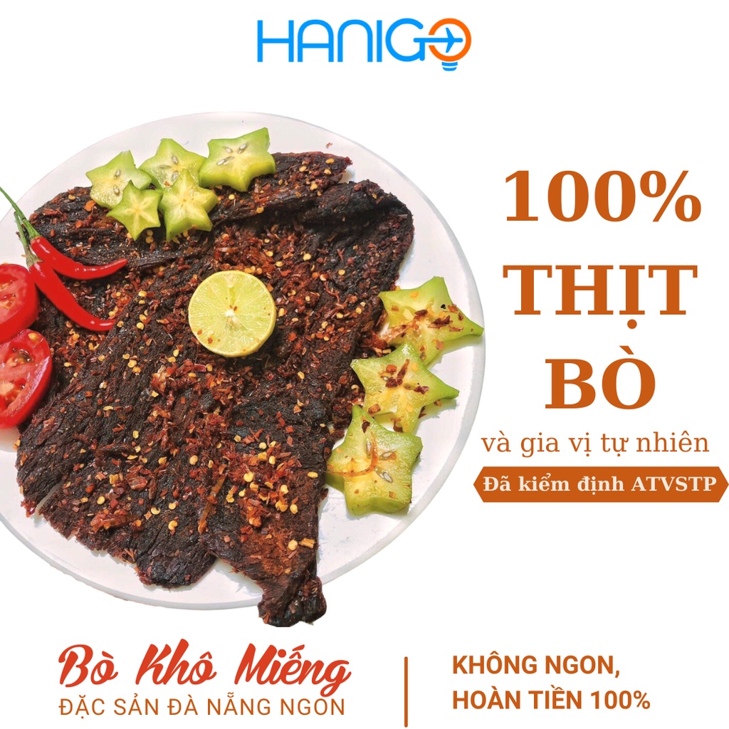 Bò khô miếng đà nẵng ngon- khô bò miếng 100% thịt bò tươi- gia vị tự nhiên - ảnh sản phẩm 1