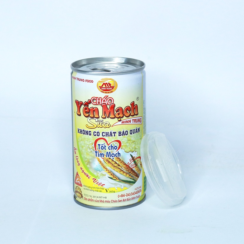 Cháo yến mạch sữa Minh Trung combo 3 lon hộp 365g