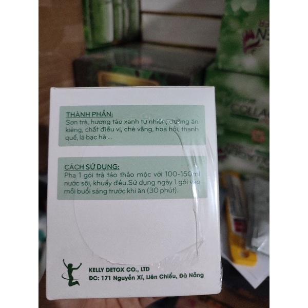 TRÀ TÁO XANH KELLY CHÍNH HÃNG, FULL HỘP , NGUYÊN TEM