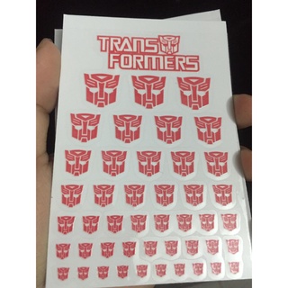 Miếng nhãn dán Decal Transformers Logo Autobot Decepticon cho Mô Hình