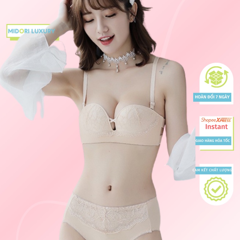 Áo lót không dây cup ngực chống tụt nâng ngực tốt đệm mềm êm quyến rũ AS35