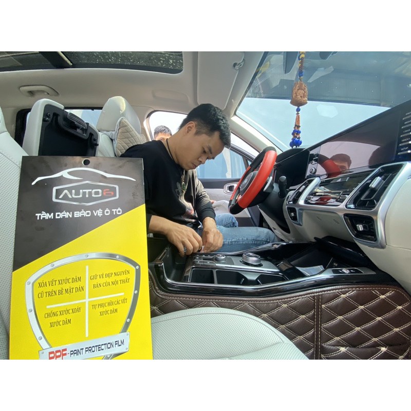 SORENTO 2021 - 2022: FILM PPF dán HỘP SỐ - AUTO6 - chống xước, che mờ các vết xước cũ, giữ độ bóng cho xe