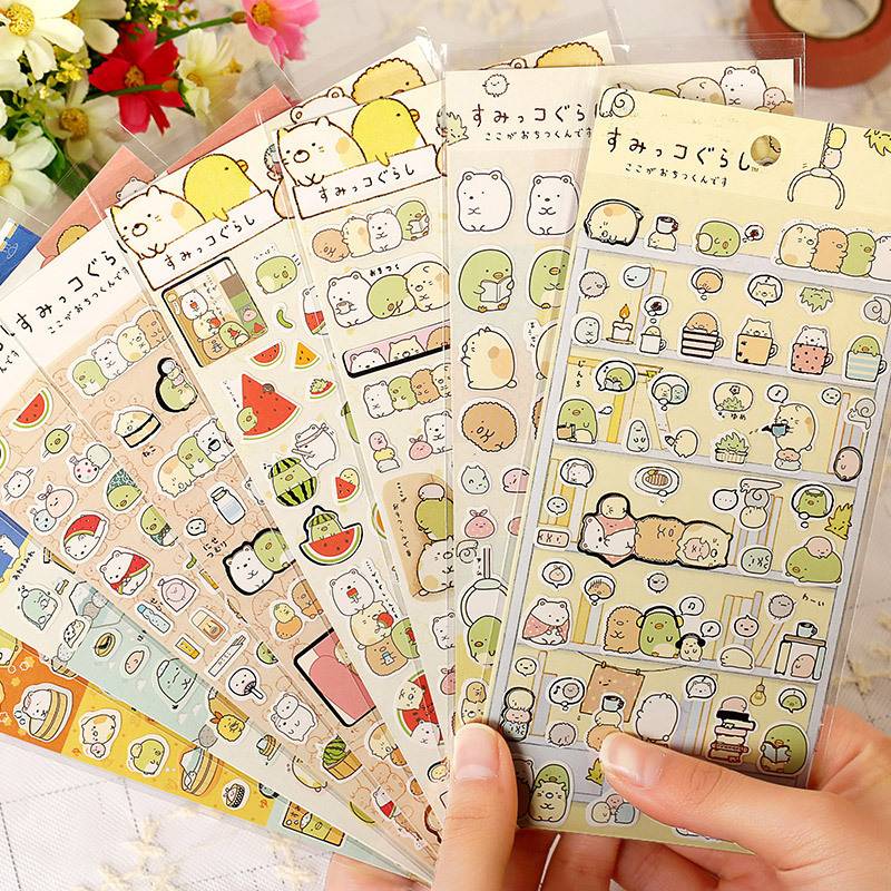 Nhãn Dán Trang Trí Hình Sumikko Gurashi Đáng Yêu