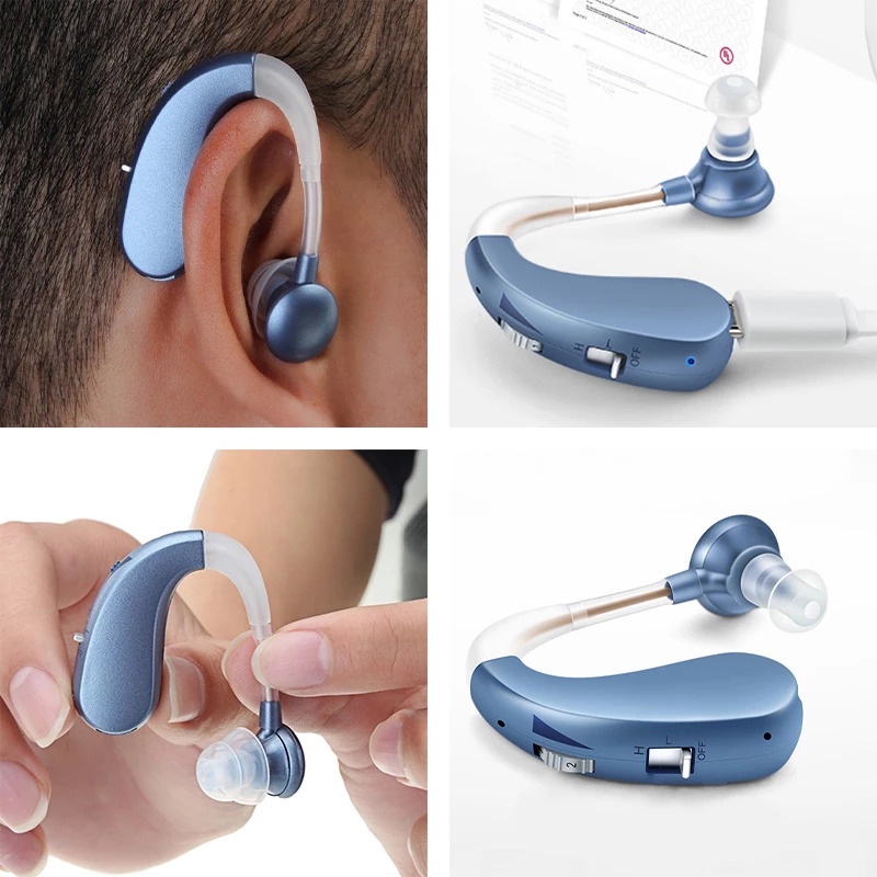Tai Nghe Trợ Thính, Máy Trợ Thính Không Dây VHP1204 Cao Cấp - Siêu Lọc Tạp Âm, Siêu Tiết Tiết Kiệm Pin
