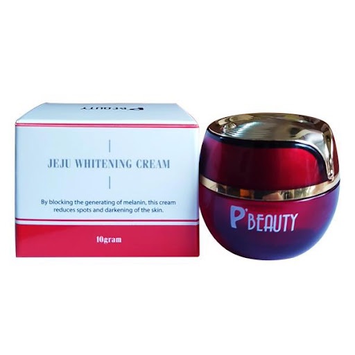 Kem làm trắng da Jeju Whitening Cream P'Beauty chiết xuất từ thiên nhiên rất lý tưởng cho làn da của