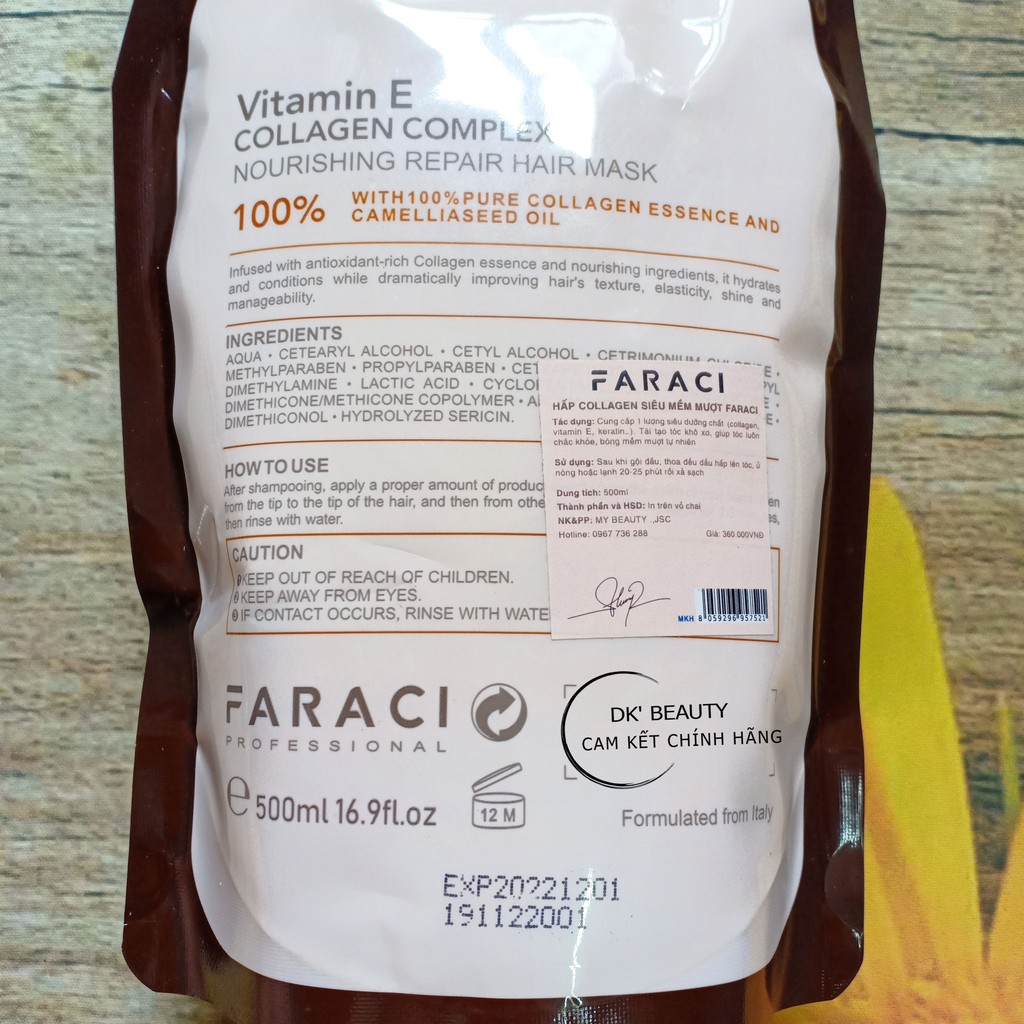 🌞Hấp Faraci Collagen Siêu Mềm Mượt 500ml | BigBuy360 - bigbuy360.vn