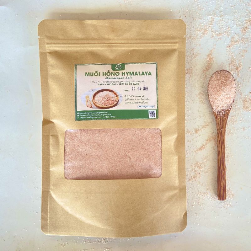 Muối Hồng Himalaya Hạt Mịn 500gr- Dùng Nấu Ăn - Nấu Sữa | An's Green Farm