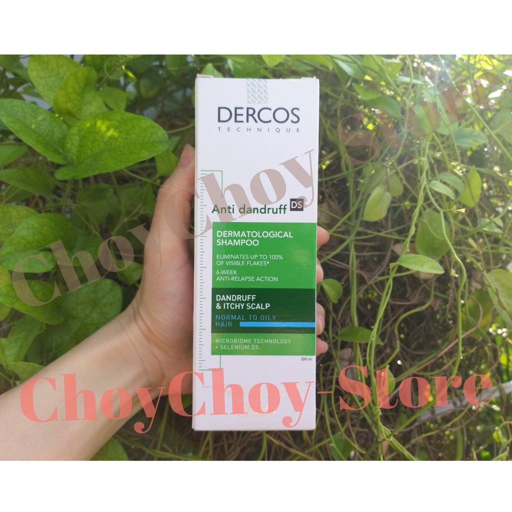[TEM CTY] Dầu gội VICHY Dercos Anti Dandruff Shampoo Oily Hair 200mL -  cải thiện làm giảm gàu cho da đầu dầu