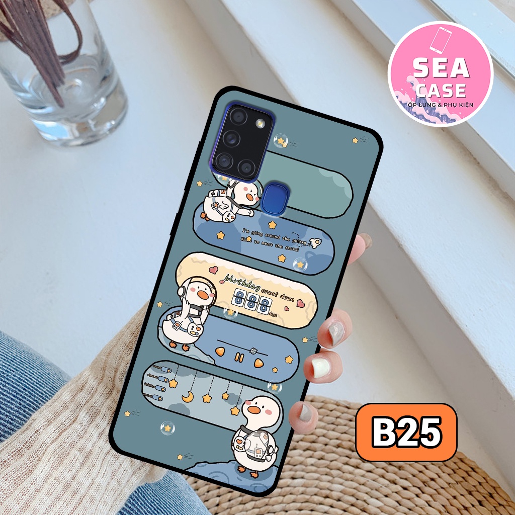 Ốp lưng Samsung A21S/ M21/ M30S hình vũ trụ,hoạt hình,phi hành gia – ốp nhựa chống trầy,chống va đập