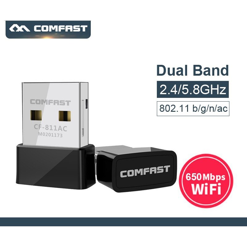 USB Thu WiFi Comfast CF-811AC có hỗ trợ 5Ghz ( macOS, Windows, Hackintosh )