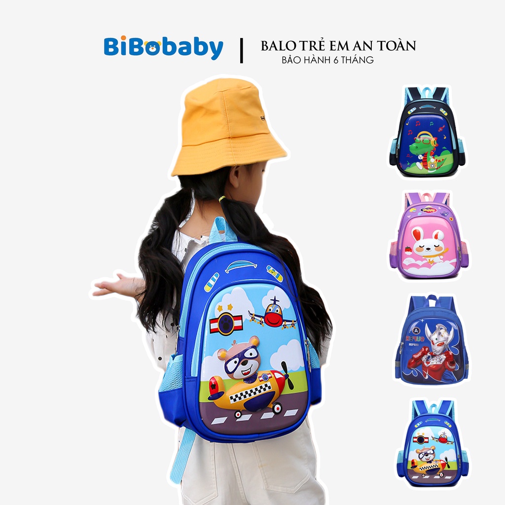 Balo cho bé trai và gái đi học mẫu giáo họa tiết hình nổi dễ thương đáng yêu 3D 5822