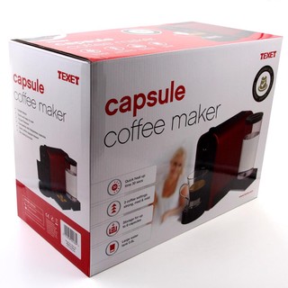 Máy pha cafe viên nén TEXET CM-195 (Đen phối đỏ)