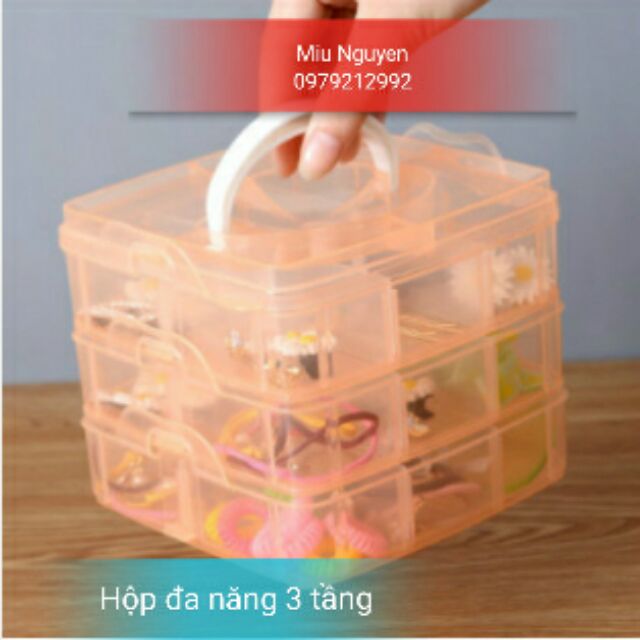 Hộp nhựa 3 tầng