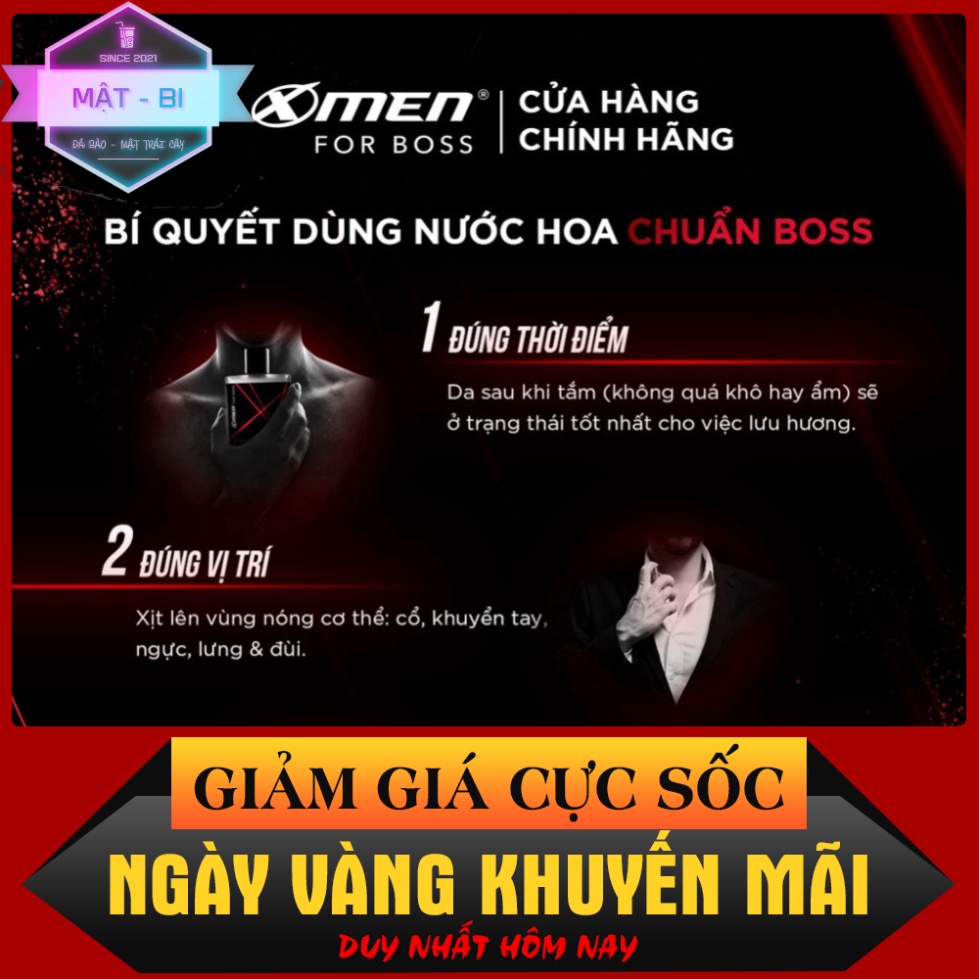Nước hoa bỏ túi Xmen for boss intense 18ml