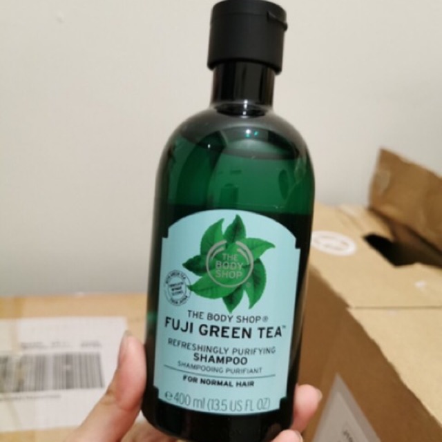 (Chai lớn 400ml) Dầu gội đầu The Body Shop Fuji Green Tea Refreshingly Purifying Shampoo