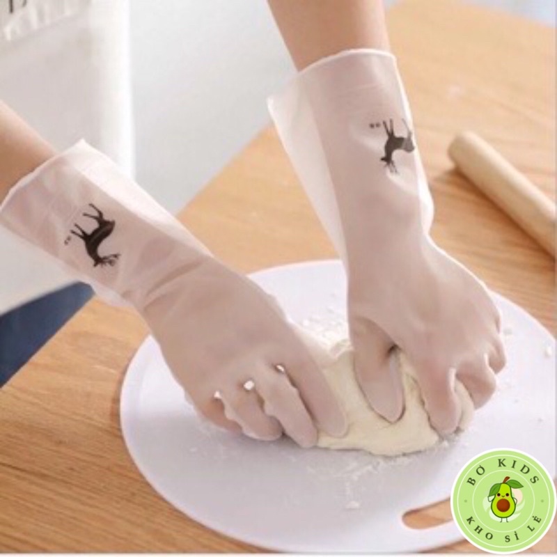Găng tay cao su rửa chén bát, găng tay đa năng - Siêu dai, siêu bền