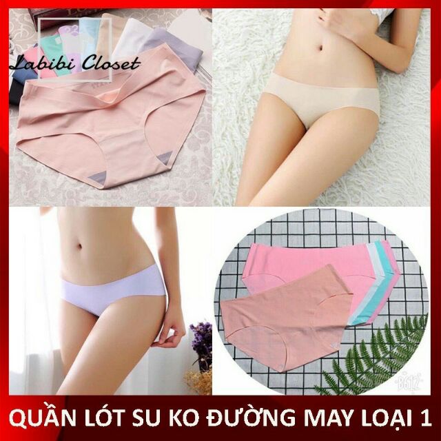Combo 5 chiếc quần lót đúc su nữ không đường may