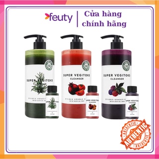 [SET MINI] Sữa Rửa Mặt Rau Củ Thải Độc Super Vegitoks Cleanser Wonder Bath (30ml)