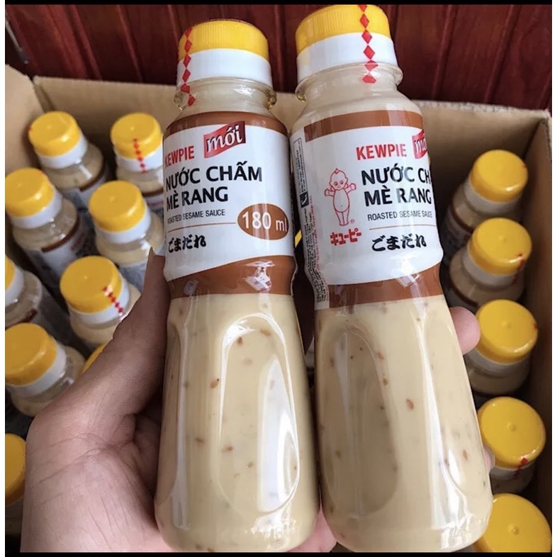 Sỉ Thùng 30 Chai sốt mè rang Kewpie 180ml - xốt mè