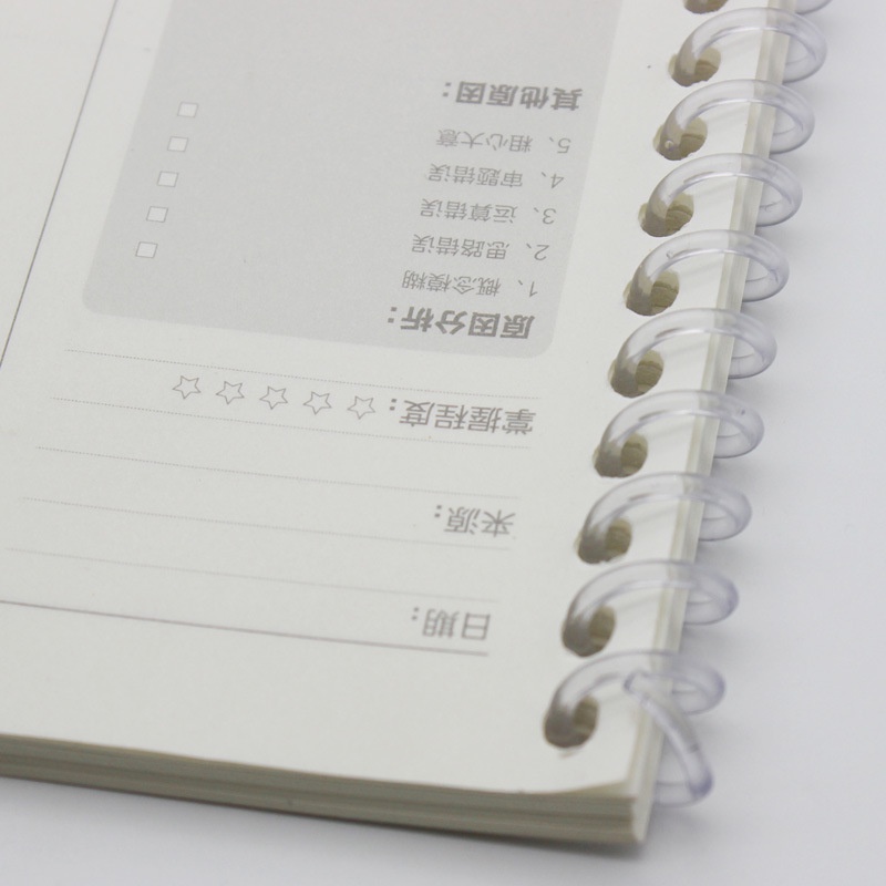 Gáy lò xo làm sổ còng Béo shop còng xoắn nhiều màu bằng nhựa dẻo làm sổ A4 A5 B5 planner bullet journal