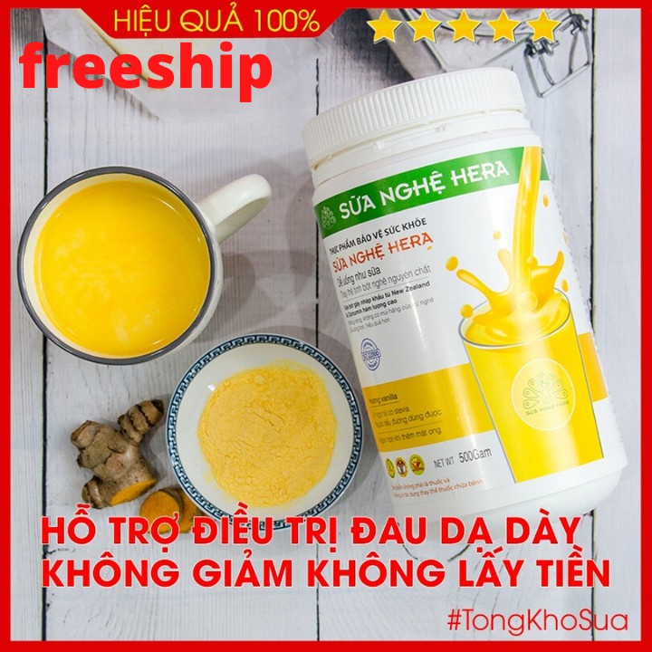 [Mã SUAN35K giảm 35k][Chính hãng] Sữa Nghệ Hera 500g hỗ trợ điều trị đau dạ dày, lợi sữa cho mẹ sau sinh, freeship