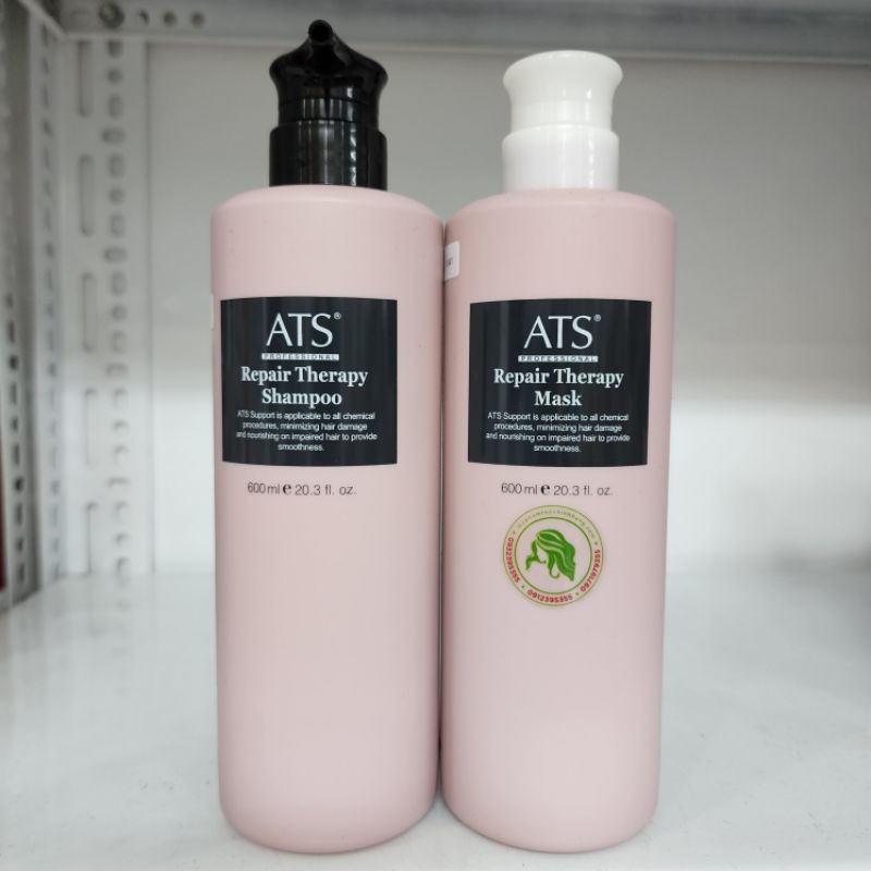 DẦU GỘI XẢ PHỤC HỒI PHỦ BÓNG SAU UỐN ATS REPAIR THERAPY MASK  1000ML