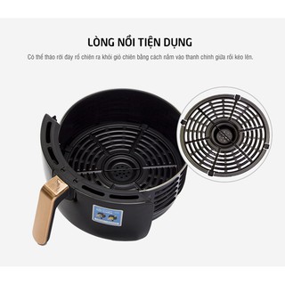 . Nồi Chiên Không Dầu Lock&Lock EJF376BLK (4L) - Đen
